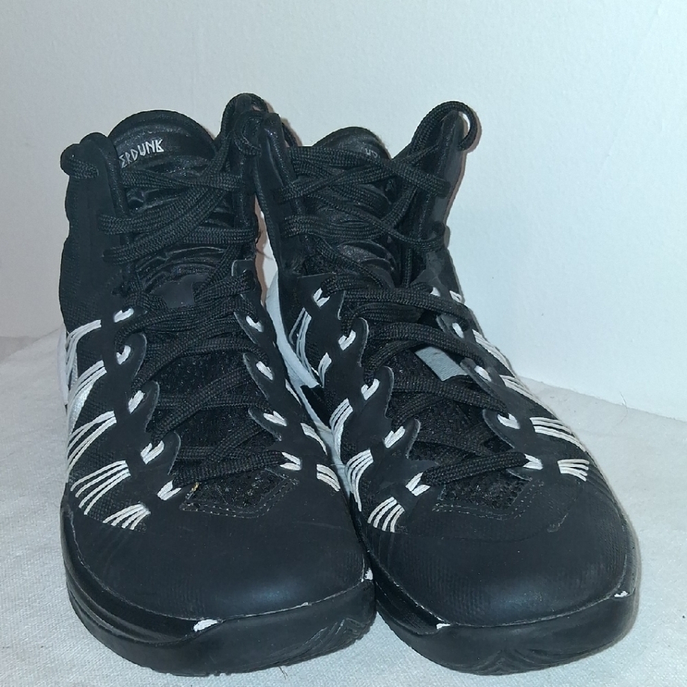 Nike Black and White High-Top Athletic Shoes